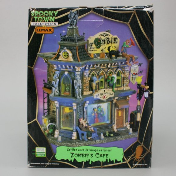 Lemax Spooky Town Zombie’s Cafe 2006 Halloween Village Collection Building 65346 - Picture 12 of 12